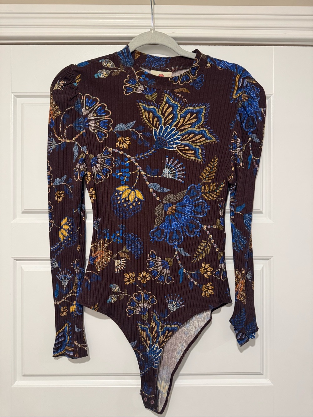 Farm Rio Embroidered Garden Bodysuit
